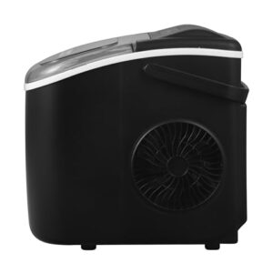 Panana Countertop Ice Makers,Automatic Clean,Portable Ice Maker 9 Bullet Ice Ready in 7-12min,26.5lbs/24H,for Home/Kitchen/Office/Party,Black