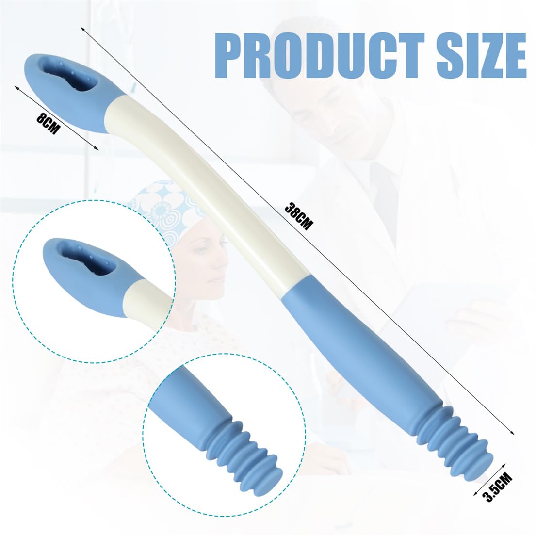 Toilet Aids for Wiping, Long Reach Butt Wiper Helper Wand 15" Toilet Aid Tools Comfort Bottom Buddy Wiping Aid for Senoir Pregnant After Surgery Overweight People