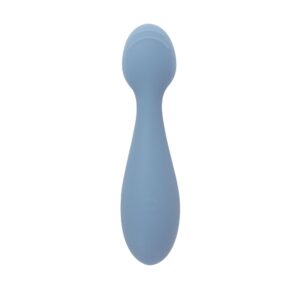 Nuby Silicone Mini Spoons - (2-Pack) Baby-Led Weaning Spoons for Babies - 4+ Months - Blue