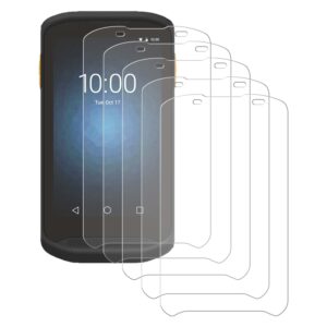 5pcs tempered glass screen protector for zebra symbol tc20 tc200j tc25 handheld barcode scanner mobile computer,hd clear scratch-resistant