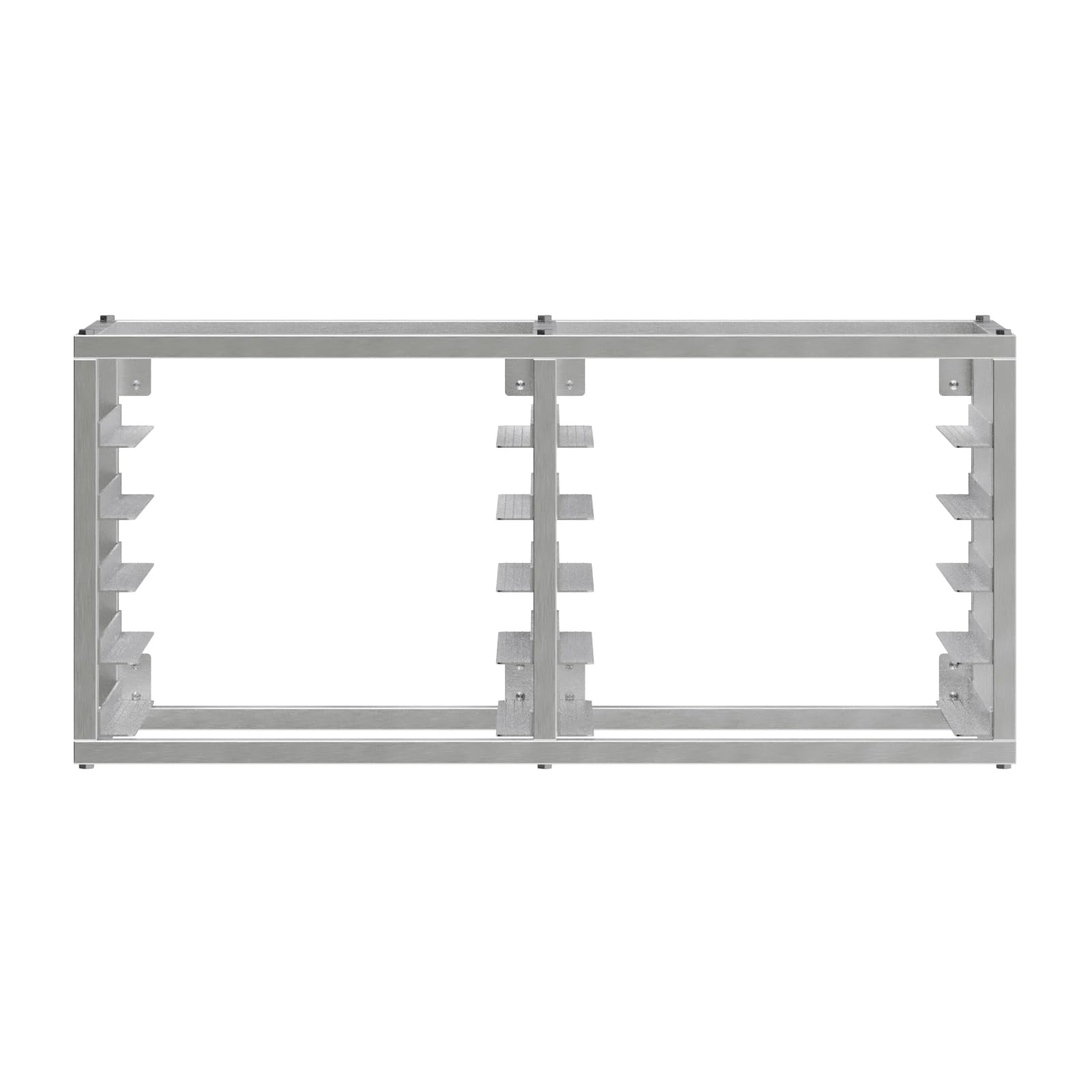 AmGood Wall Mounted Sheet/Bun Pan Rack - 40" x 13" x 18". Fits 10 Half Size Pans. NSF