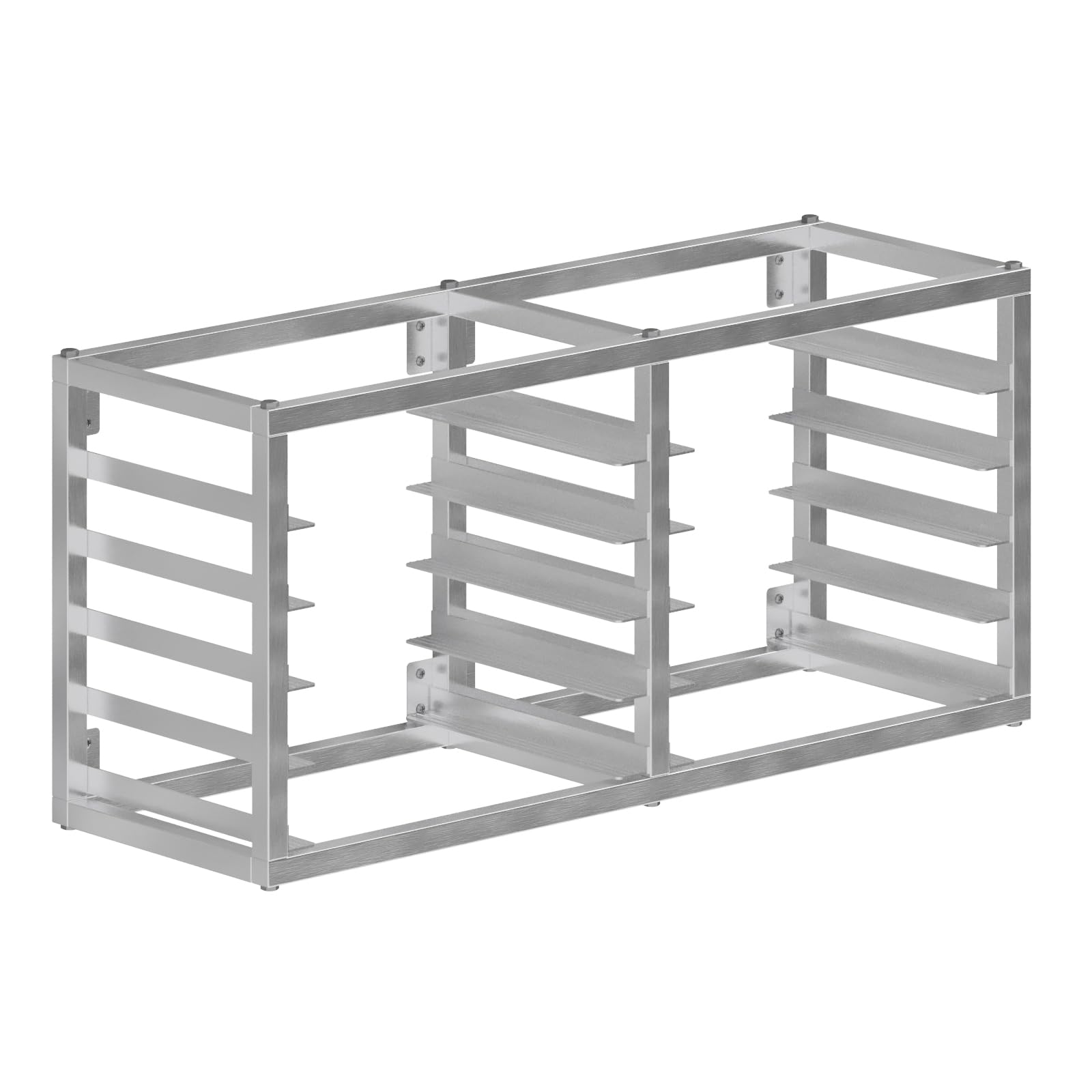 AmGood Wall Mounted Sheet/Bun Pan Rack - 40" x 13" x 18". Fits 10 Half Size Pans. NSF