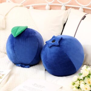 Beeveer Christmas Decorative Gift Blueberry Plush Cute Fruit Plush Pillow Kawaii Hugging Plushies Soft Novelty Cushion Seat Xmas Decor for Kids Girl