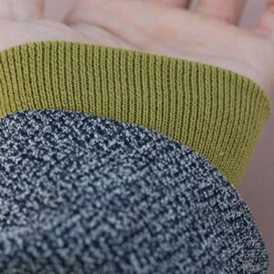 1 pair seamless tubular knit stretchy rib cuffing material replacement for sweatshirt jacket sleeve cuff sewing diy, olive