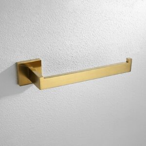 purzen 304 Stainless Steel Towel Bar Rust-Resistant Towel Hook, Wall Towel Rack for Bathroom/Kitchen Wall Mounted,Gold