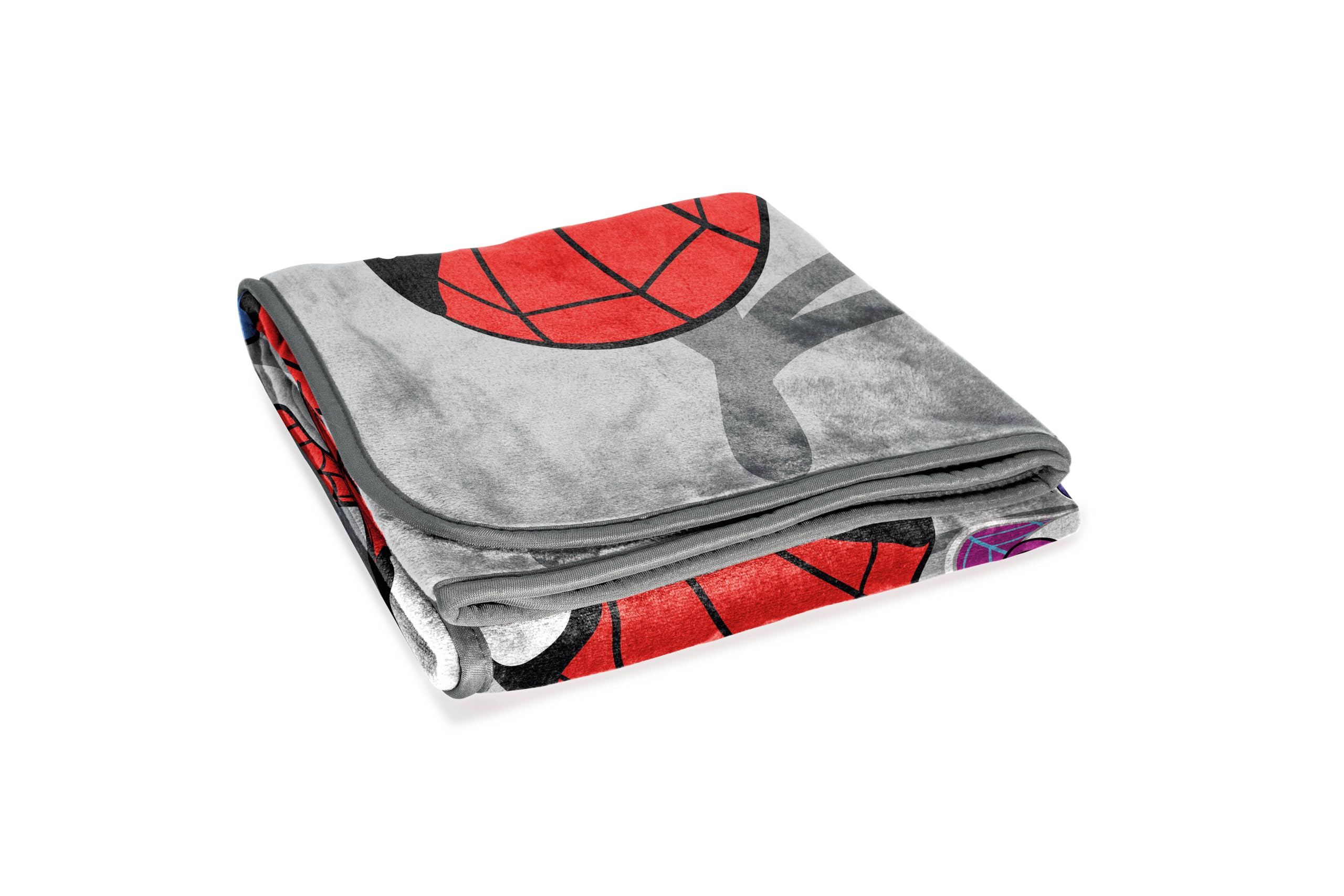 Spidey & His Amazing Friends Plush Throw Blanket - Measures 50 x 60 Inches - Kids Super Soft Fleece Bedding Features Ghost Spider Gwen & Miles Morales