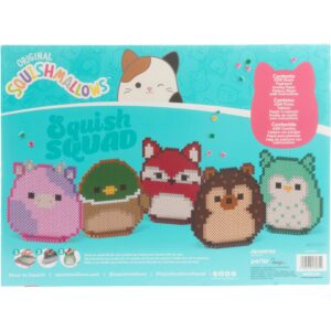 Perler Squishmallows Fused Bead Activity Kit with 5 Unique Patterns, Finished Project Sizes Vary, Multicolor 4393 Pieces