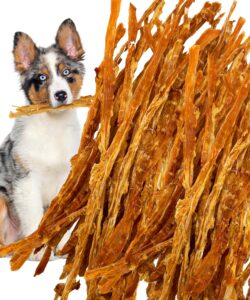 turkey tendons for dogs made in usa with 100% turkey and no glycerin, healthy jerky dog treats for medium dogs, natural dog chews, dog jerky treats, human grade dog treats small dogs, 12 oz bag.