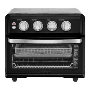 cuisinart air fryer + convection toaster oven, 8-1 oven with bake, grill, broil & warm options, stainless steel, toa-70 (matte black)