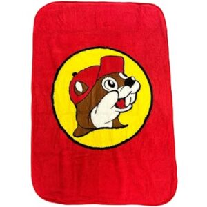 Buc-ee's Throw Blanket Plush All Season Light Weight Living Room/Bedroom Warm Blanket Perfect Popular Texas Gift for Mom, Dad, Kids, Co-Workers (41" x 57" Plush Lap Blanket)