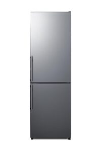 summit appliance ffbf235pl 24" wide bottom freezer refrigerator, energy star, led lighting, stainless steel (rhd)