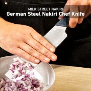 Milk Street 6.75-inch Nakiri Knife by Christopher Kimball, 1.4116 German Steel Nakiri Chef Knife, Ideal for Home Kitchen, Renowned Milk Street Nakiri Knives