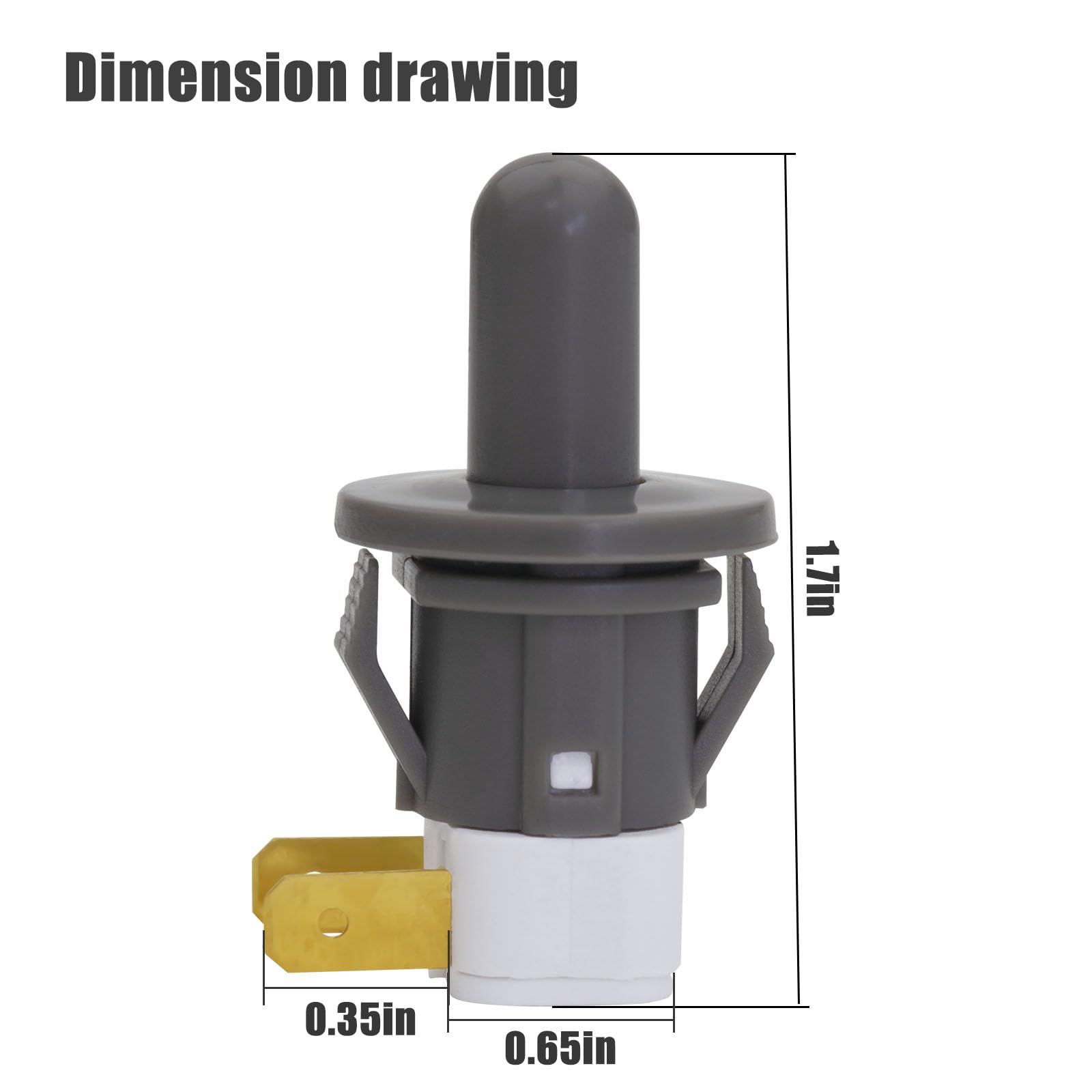 DA34-00066C Refrigerator Interlock Door Switch Replace 2705488, AP5306252, EAP4138763, PS4138763 Door Interlock Switch Compatible with Samsung Cecilware