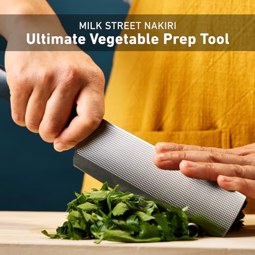 Milk Street 6.75-inch Nakiri Knife by Christopher Kimball, 1.4116 German Steel Nakiri Chef Knife, Ideal for Home Kitchen, Renowned Milk Street Nakiri Knives