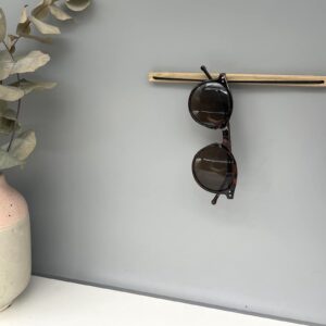 Wooden Sunglass Holder for Wall - Sunglass Organizer and Storage, Eyeglass Holder for Home, Wall-Mounted Sunglass Rack Stand - Keep your Reading Glasses, and Sunnies Organized and within Reach