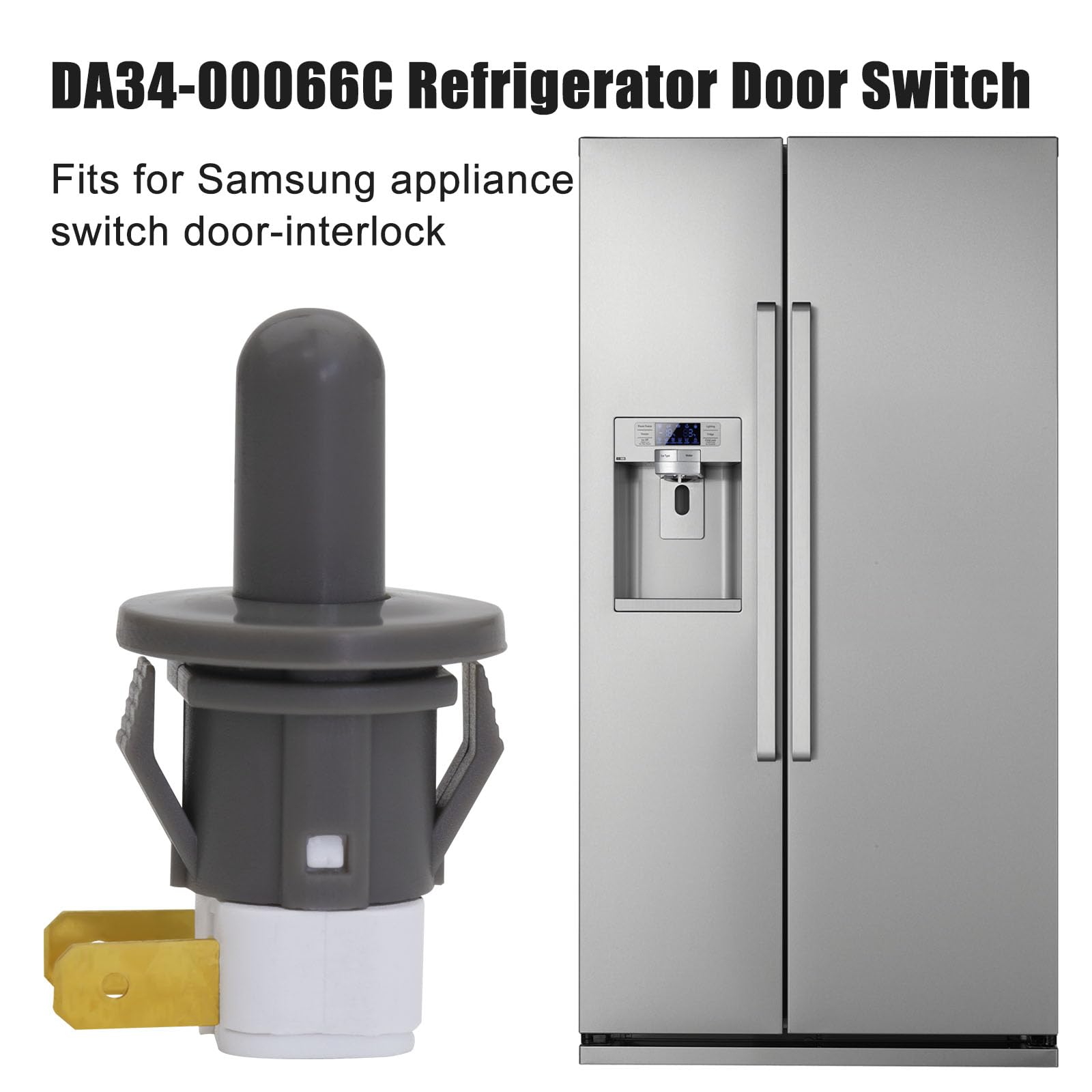 DA34-00066C Refrigerator Interlock Door Switch Replace 2705488, AP5306252, EAP4138763, PS4138763 Door Interlock Switch Compatible with Samsung Cecilware