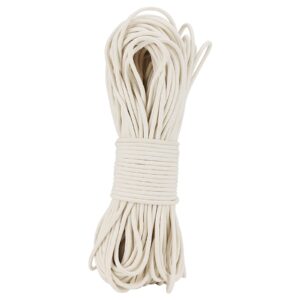 soujap 328 feet 5/16 inch cotton rope, white cotton sash cord, 8mm thick cotton clothesline rope for diy, decoration, tie down