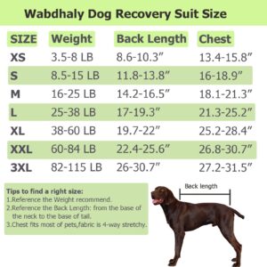 Wabdhaly Dog Surgery Recovery Suit for Female Spay,Tie Dye Blue Dogs Surgical Recovery Onesie,Soft Breathable Cotton,Prevent Licking Scratching Large Suit,L Tie Dye Blue