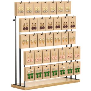 orless jewelry display for vendors, earring display stand for selling, necklace display stands earring cards for selling bracelets, jewelry towers (35 hooks)