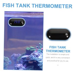 5pcs Fish Tank Thermometer Aquarium Thermometer Portable Digital Thermometer Household Digital Thermometer Electric Thermometer Water Tank Thermometer Fish Tank Supply