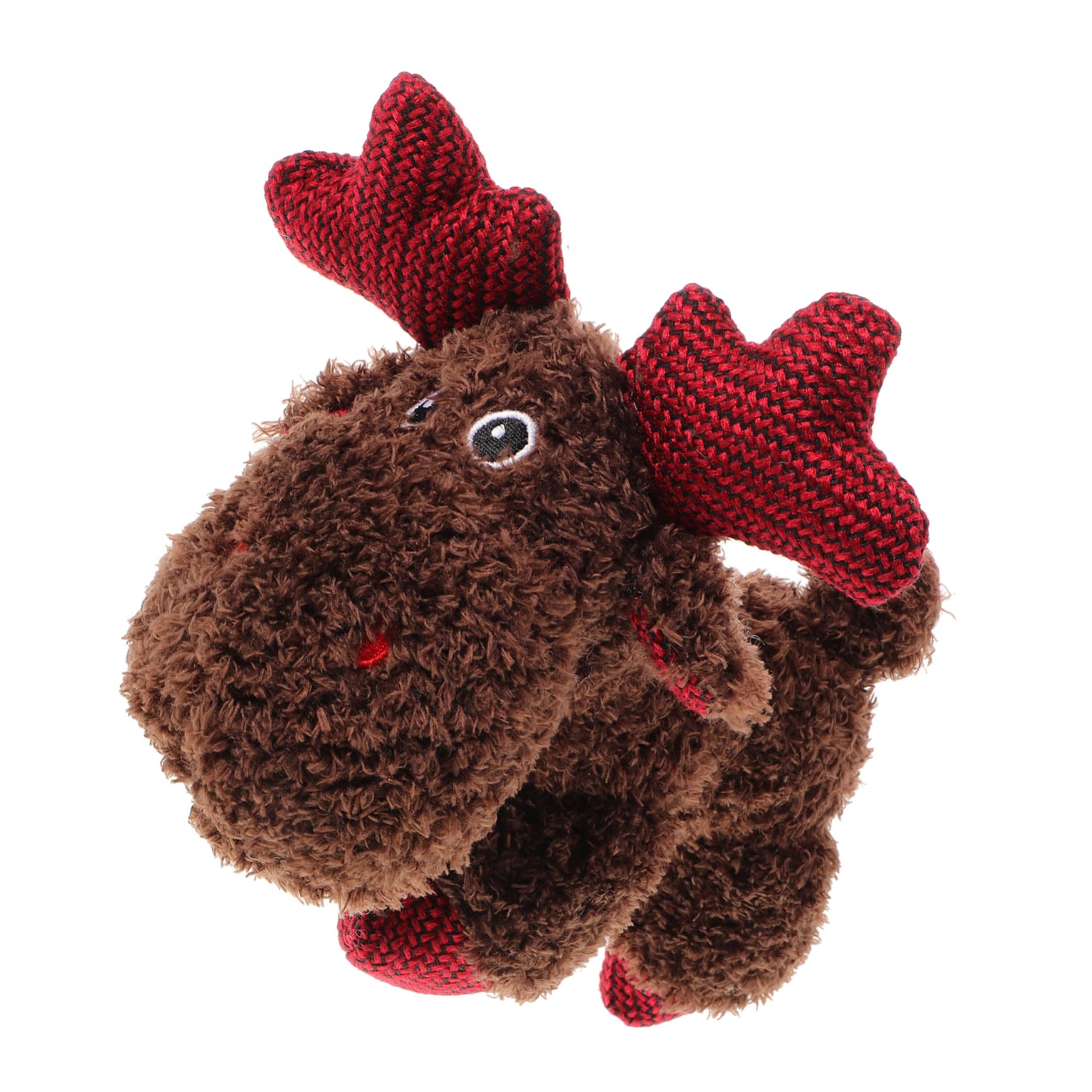 FRCOLOR Dog Christmas Toy Xmas Reindeer Bite Toys Elk Deer Figurine Dolls Reindeer Pillow Toys Puppy Molar Toy Interactive Pet Toy Stuffed Dog Toy Pet Squeaky Toys Chew Toy Plush Baby Soft