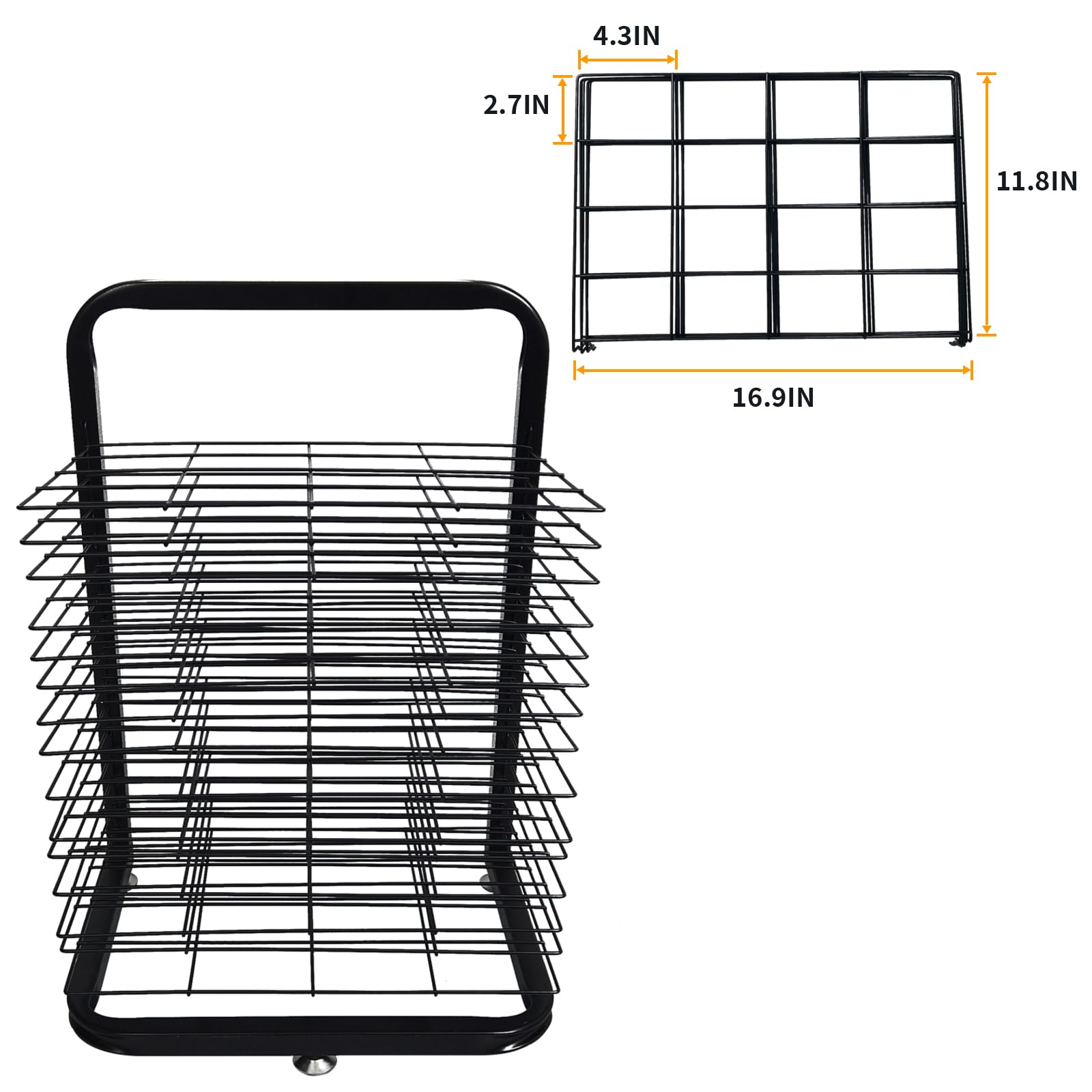 Art Drying Rack - Multi-Functional Art Storage Rack, 15 Removable Shelves for Classroom and Art Studio Use, Ideal for Paint Drying