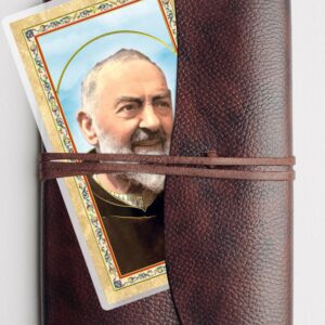 Father Pio Prayer Card - The Lord's Prayer - 5 Laminated Double Sided Padre Pio Holy Card for Daily Prayers - Padre Pio Healing Prayer Card, Patron Saint of Stress Relief Themed Set, 6 Items