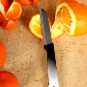 Solingen Paring Knife 12 pcs Fruit Knife Vegetable Knife Set Razor-Sharp Lightweight 3-inch Serrated Paring Knife Made in Germany (HOLE PATTERNED)