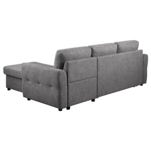 Coaster Samantha Sleeper Sectional, Grey