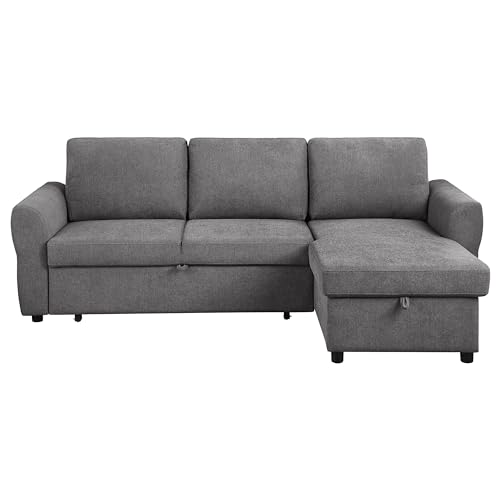 Coaster Samantha Sleeper Sectional, Grey