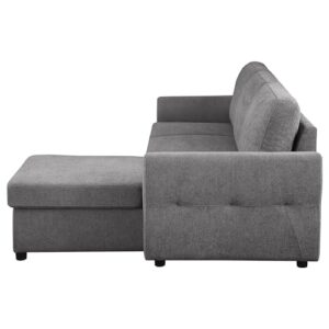 Coaster Samantha Sleeper Sectional, Grey