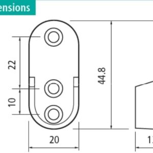 Matte Brass Aluminum Oval Wardrobe Tube Closet Rod with Two End Caps and Screws (30 INCH)