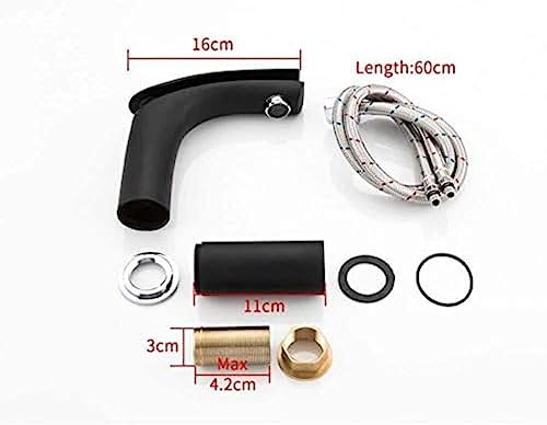 Kitchen Taps Kitchen Tap Kitchen Tap Black Brass Bathroom Basin Faucet Luxury Sink Mixer Taps Deck Mounted Hot and Cold Water Bath Sink Mixer Tap Faucets