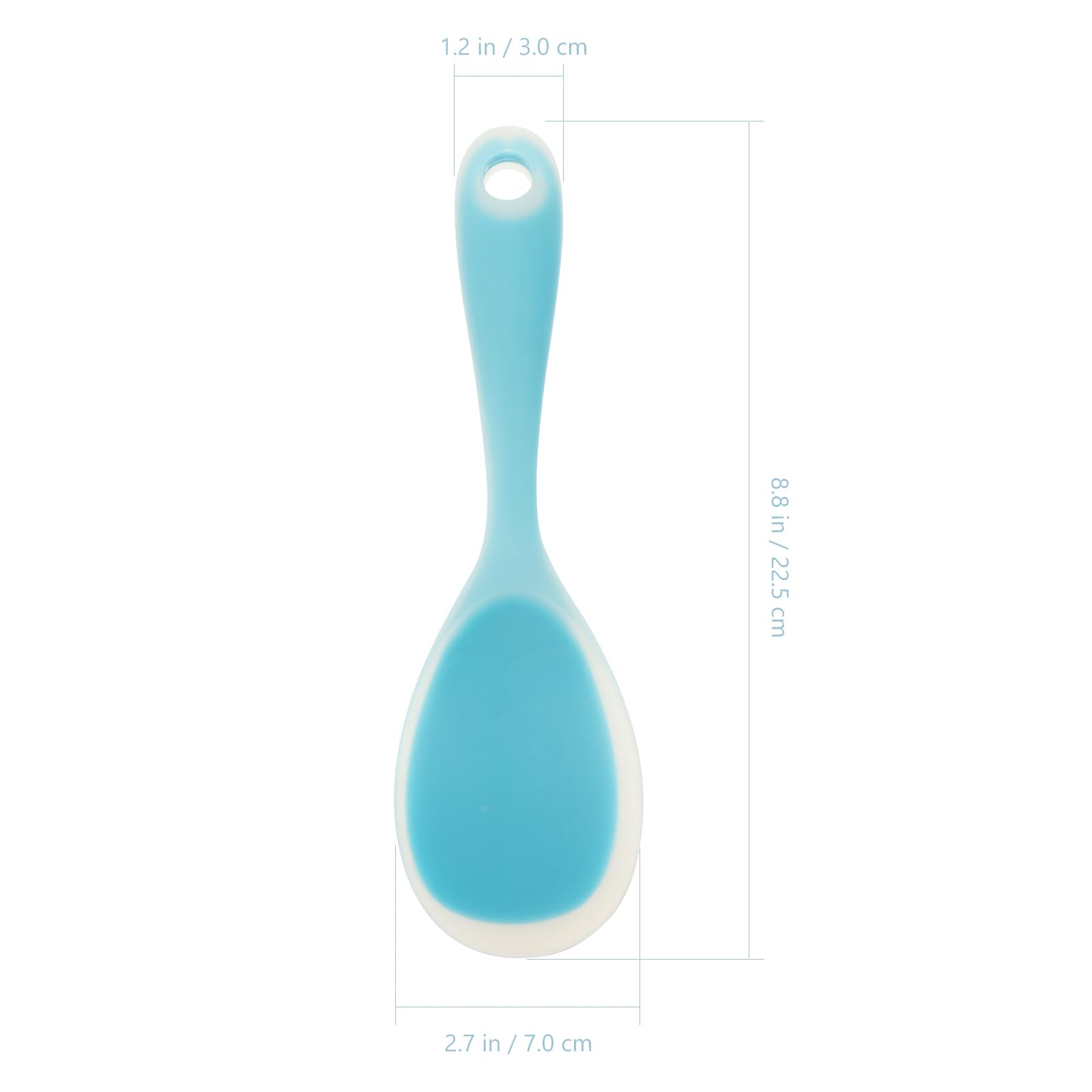 SHOWERORO 2Pcs Wear Resistant Silicone Rice Spoons Non Stick Rice Scoopers for Household Use Ideal for Rice Cookers and Serving Rice