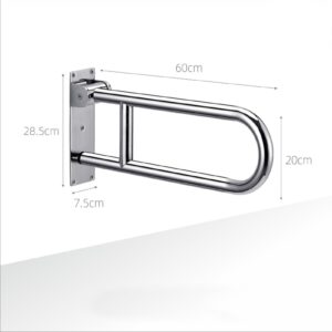 Grab Bars for Bathtubs and Showers, 23.6in Handicap Grab Bars Rails, Easy to Install Shower Grab Bar, Bathroom Safety Rails for Seniors Elderly Disabled