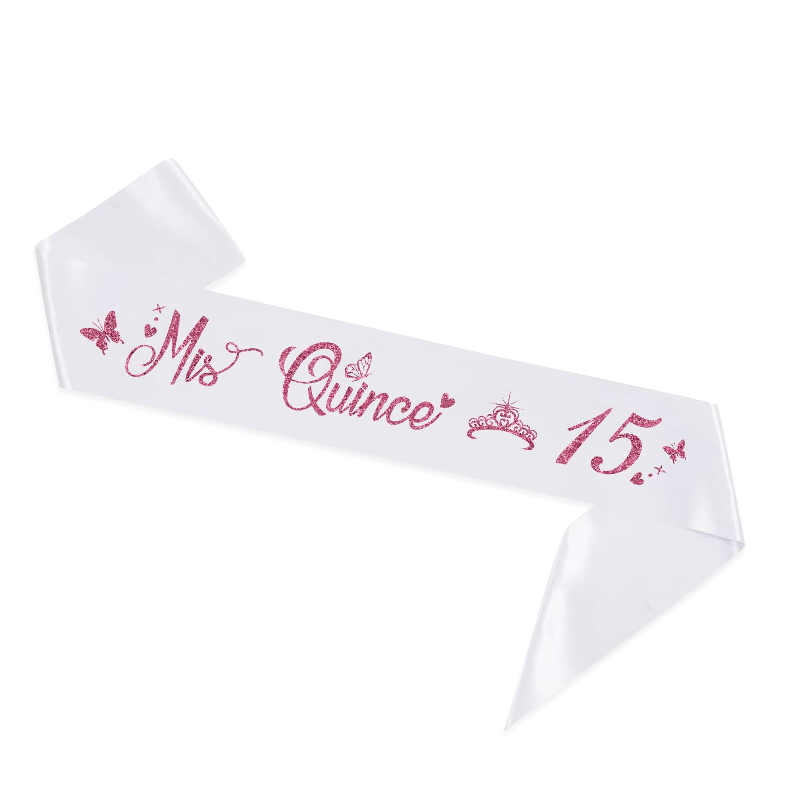 Mis Quince 15 Quinceanera Sash,Happy 15th Birthday Party Decorations,Spanish My 15th Birthday Bday Gifts, Feliz Cumpleanos Sash