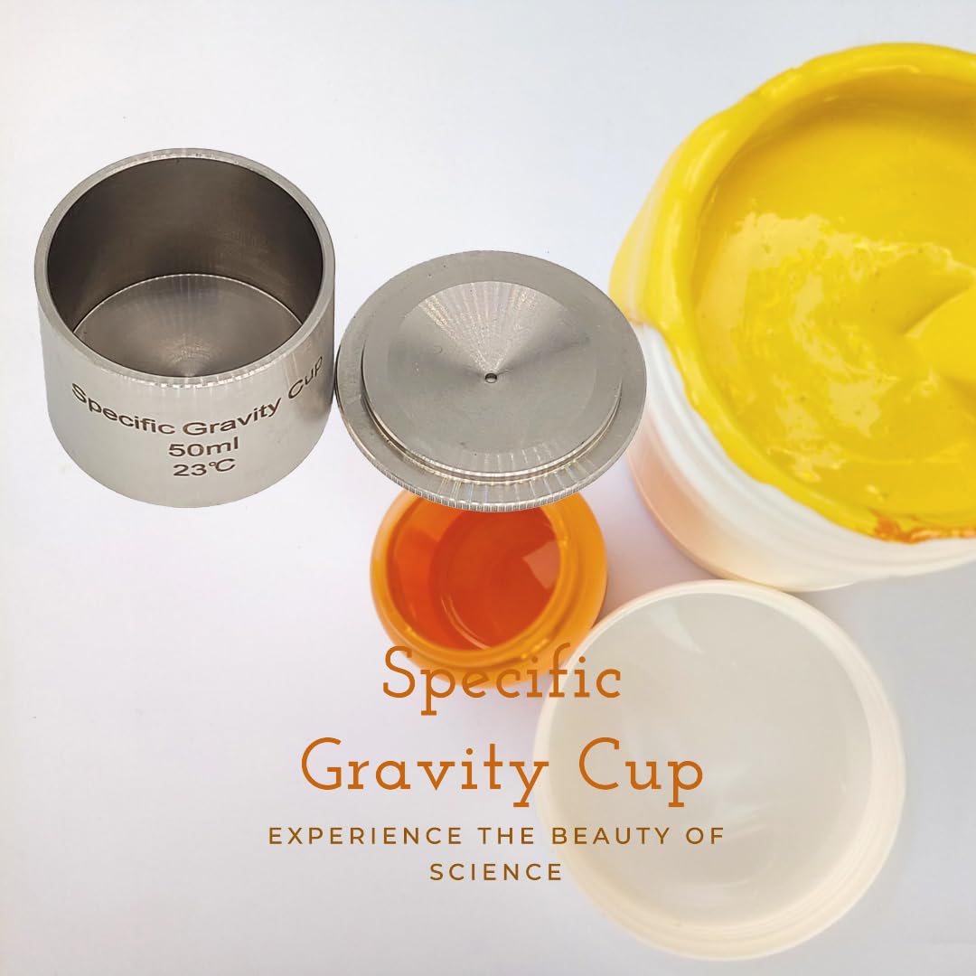 High Precision Stainless Steel Specific Gravity Cup Density Cup Pycnometer 37 mL