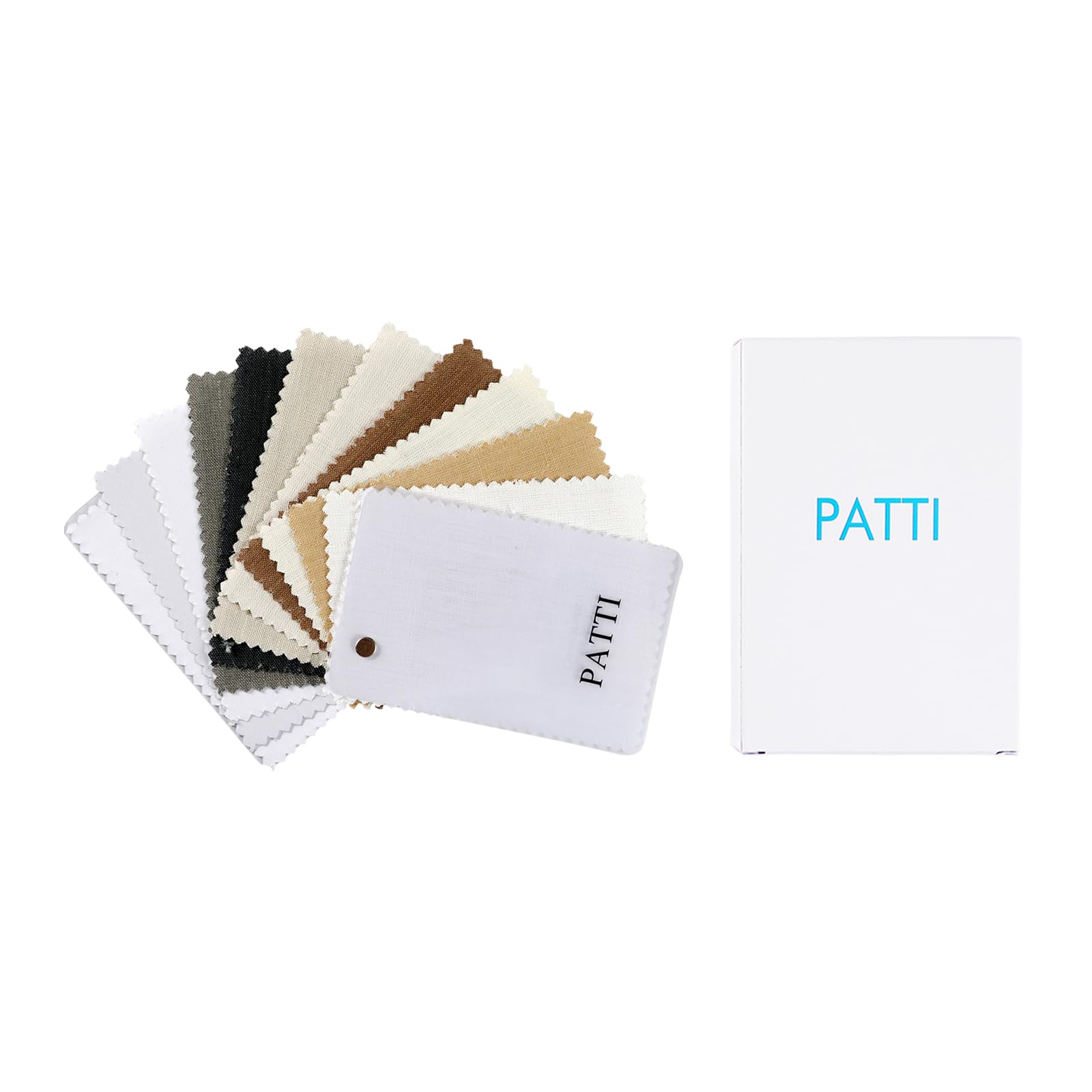 ChadMade Patti Series Cotton Linen Blend Fabric Swatches Sample Book