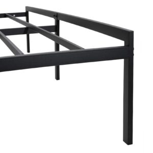 KEANO Full Bed Frame, Heavy Duty Durable Metal Platform with Sturdy Steel Slats, 12.4 Inch Large Underbed Storage Space, No Box Spring Needed, Easy to Assembly, Noise Free, Black