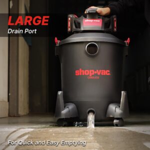 Shop-Vac 10 Gallon Wet Dry Vacuum Cleaner, 8.0 Peak Kpa Shop Vacuum with Blower Function, Cordless Vacuum Cleaner for Pet Hair, Jobsite, Garage, Home & Workshop