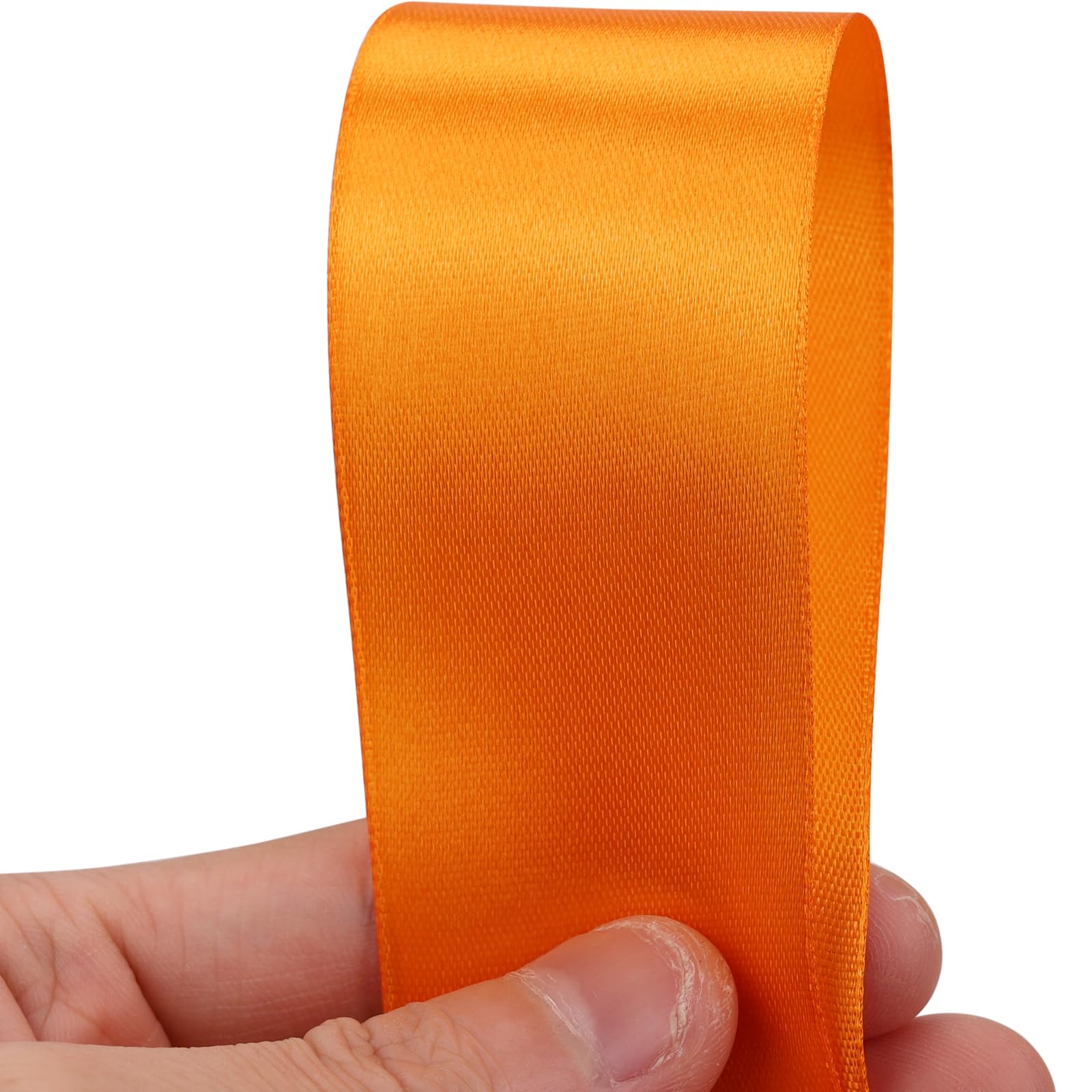 1-1/2 inches 50 Yard Orange Satin Ribbon for Gift Wrapping, Wedding, Crafts, Christmas,Easter, Floral, Hair, Invitation Decorations and More