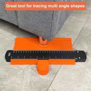 10 Inch Contour Gauge Profile Tool with Lock, Super Gauge Shape and Outline Tool, Measuring Tools Shape Duplicator Woodworking Tools for Flooring, Carpenter, Construction, Cool Gifts