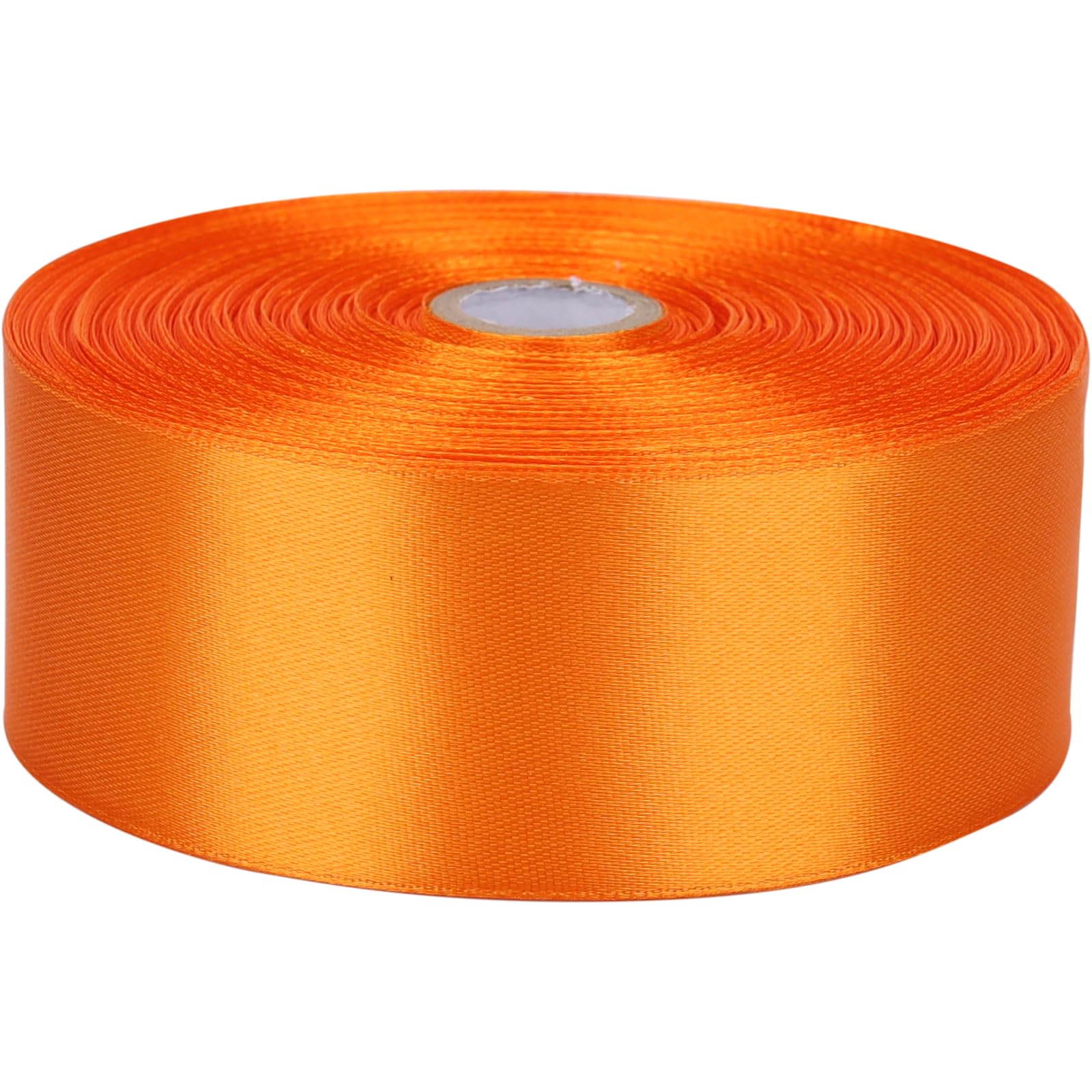 1-1/2 inches 50 Yard Orange Satin Ribbon for Gift Wrapping, Wedding, Crafts, Christmas,Easter, Floral, Hair, Invitation Decorations and More