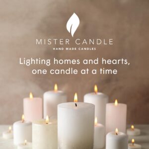 Mister Candle Handmade Votive Candles Scented, Holiday & Christmas Candles Collection With Essential Oils, 15 Hour Burn Time Each, Assorted 3 of Each Scent, (Mistletoe, Holly Berry & Bayberry)