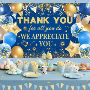 We Appreciate You Banner Thank You Banner Pastor Appreciation Decorations Banner Thank You For All You Do Backdrop Employee Staff Appreciation Gifts Teacher Doctor Retirement Appreciation Party Decor