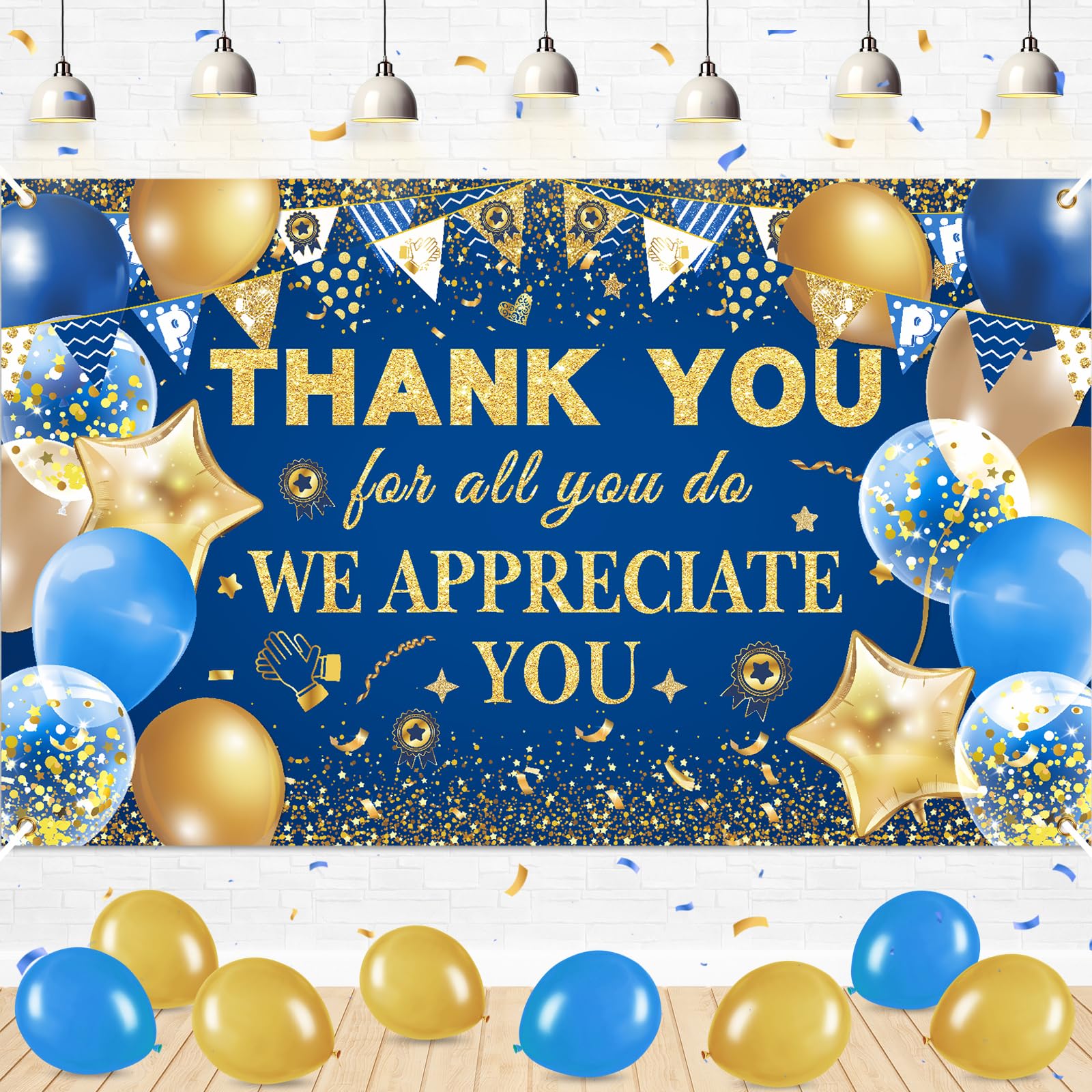 We Appreciate You Banner Thank You Banner Pastor Appreciation Decorations Banner Thank You For All You Do Backdrop Employee Staff Appreciation Gifts Teacher Doctor Retirement Appreciation Party Decor