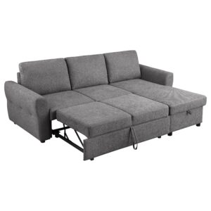 Coaster Samantha Sleeper Sectional, Grey