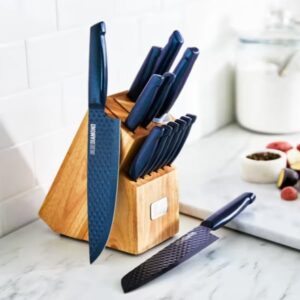 Stainless Steel Cutlery, 14 Piece Knife Block Set