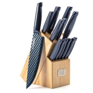 Stainless Steel Cutlery, 14 Piece Knife Block Set