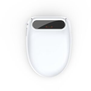 cascada premium elongated white smart bidet toilet seat with remote control, heated seat, warm air dryer, and customizable wash settings